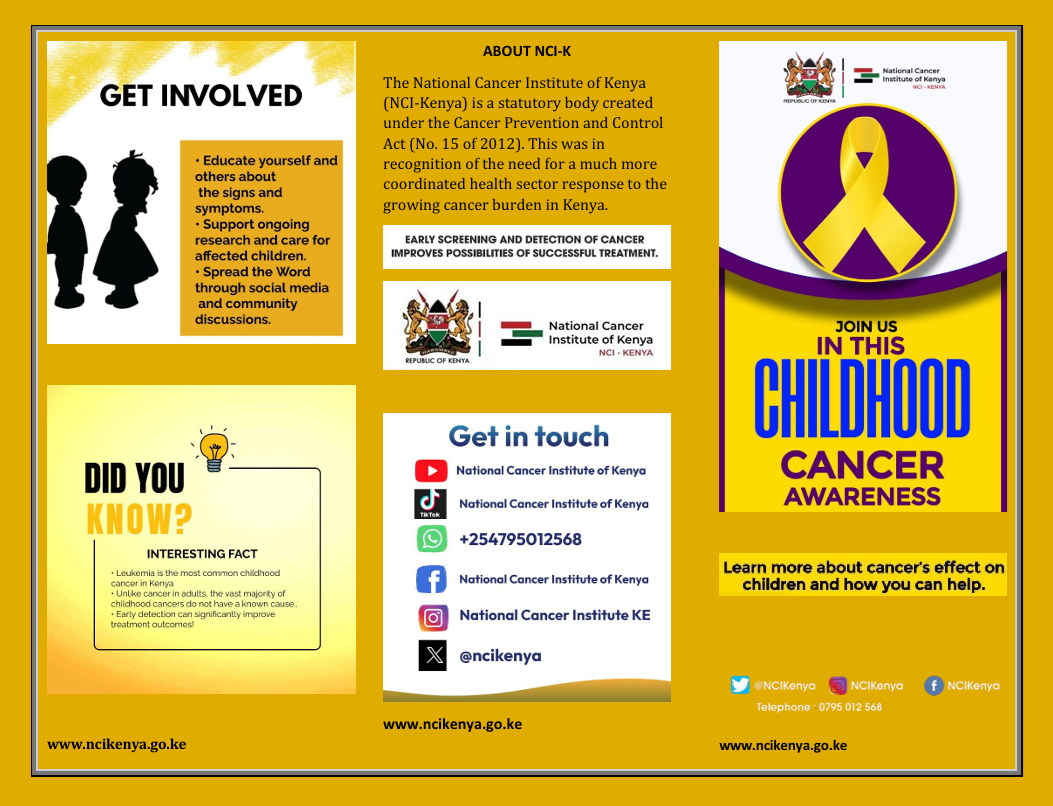 Childhood Cancers Awareness Flyer